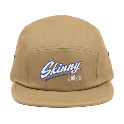 Beige cap with 'Skinny Joey's' logo on a white background
