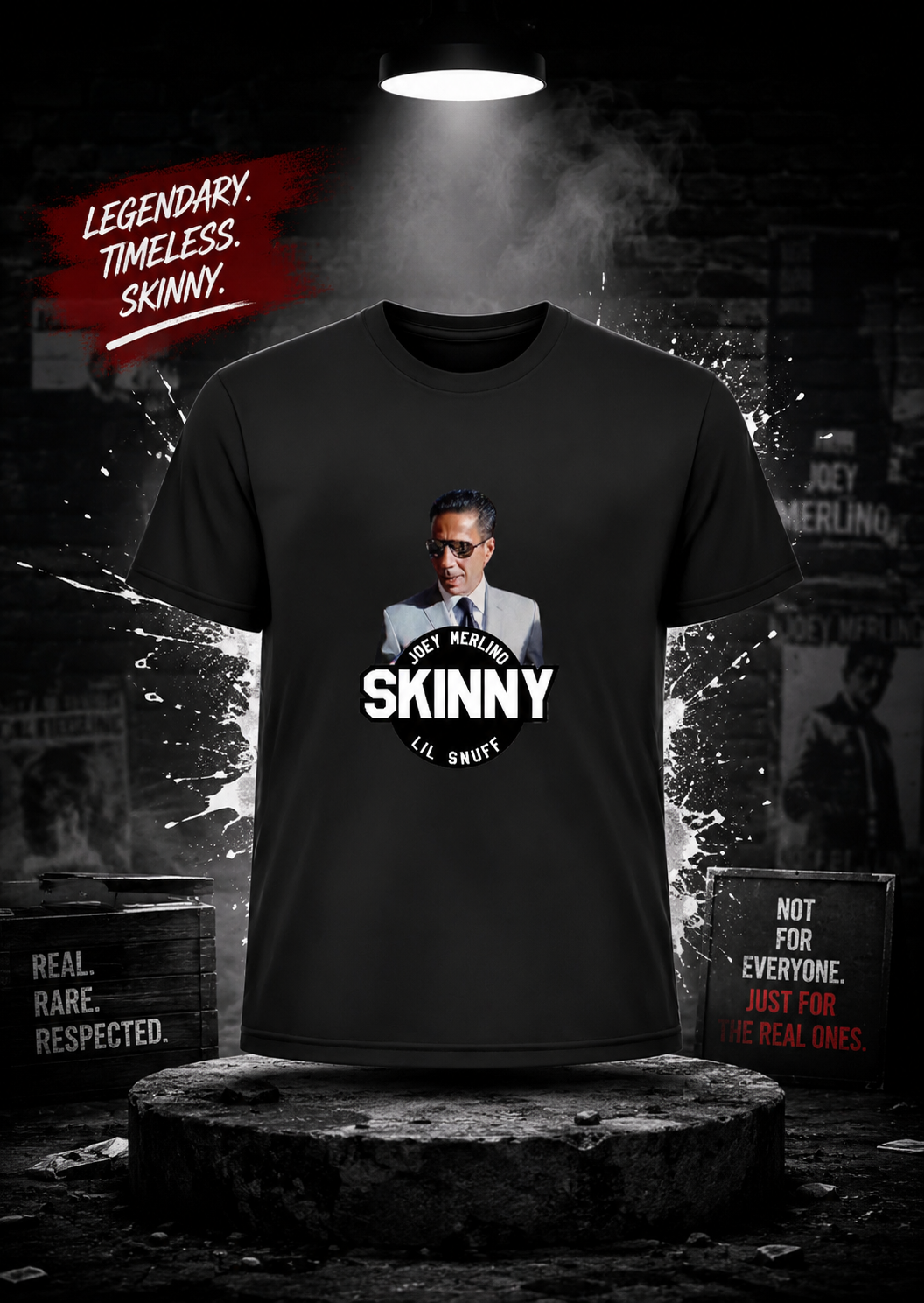 Skinny Joey Merlino Graphic T-Shirt | Philly Streetwear Vintage Tee