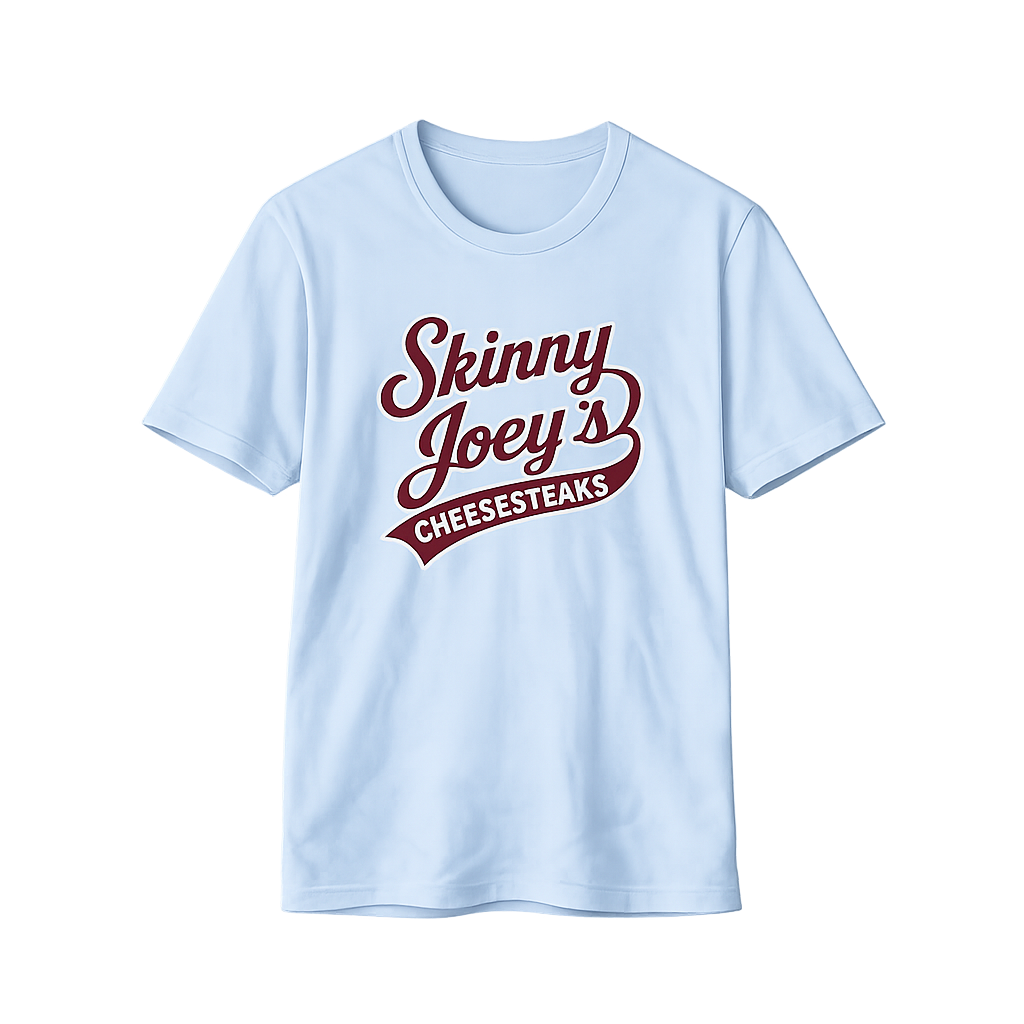 Skinny Joeys Cheesesteaks T-Shirt - detail view - Skinny Joey's Cheesesteaks