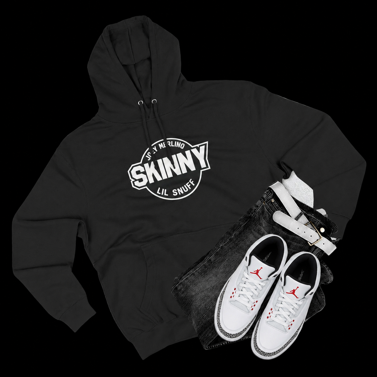 We Can Go Anywhere Pullover Hoodie - back view - Skinny Joey's Cheesesteaks