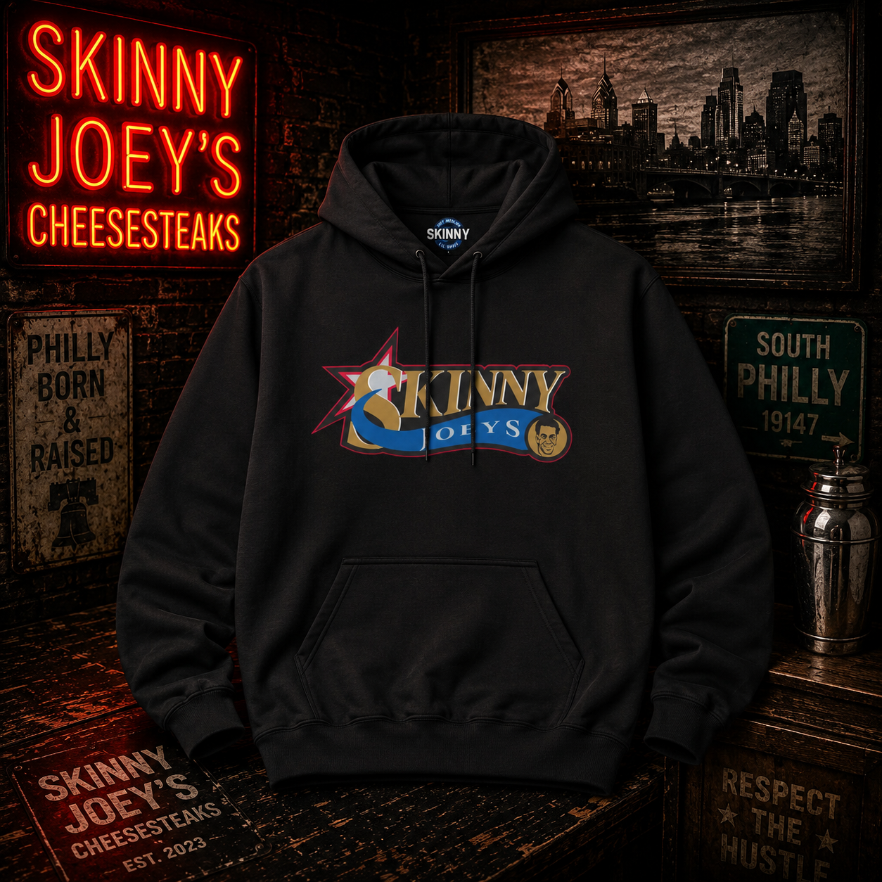 Philly Skinny Joey x Sixers Home Team Hoodie
