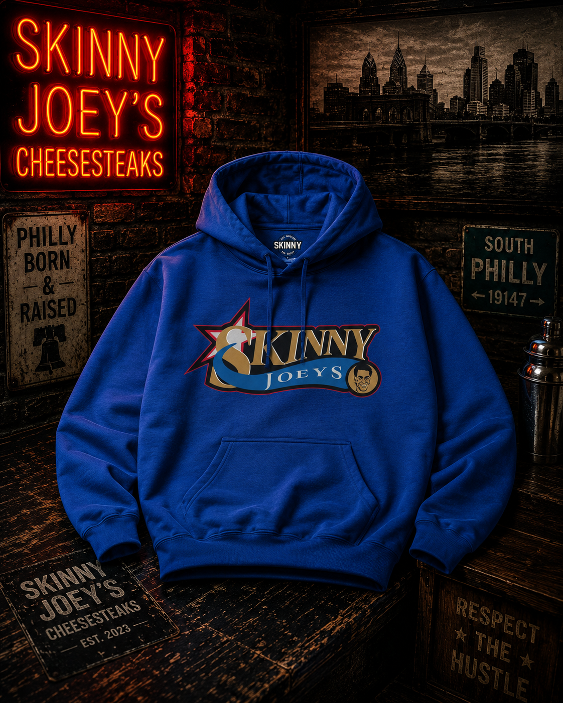 Philly Skinny Joey x Sixers Home Team Hoodie