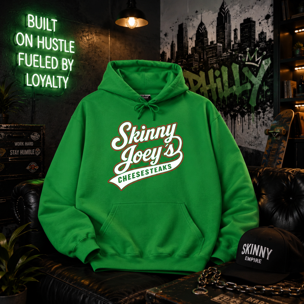Skinny Joey's Cheesesteaks Hoodie 5XL