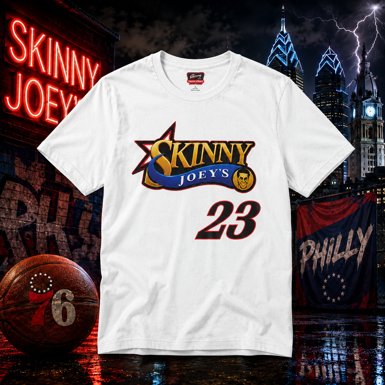 Skinny Joey's x LBJ23 Philly T-Shirt