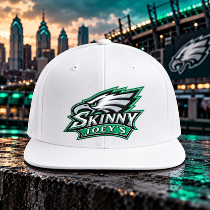 Skinny Joey's Eagle Logo Flat Bill Snapback Hat, Philly streetwear