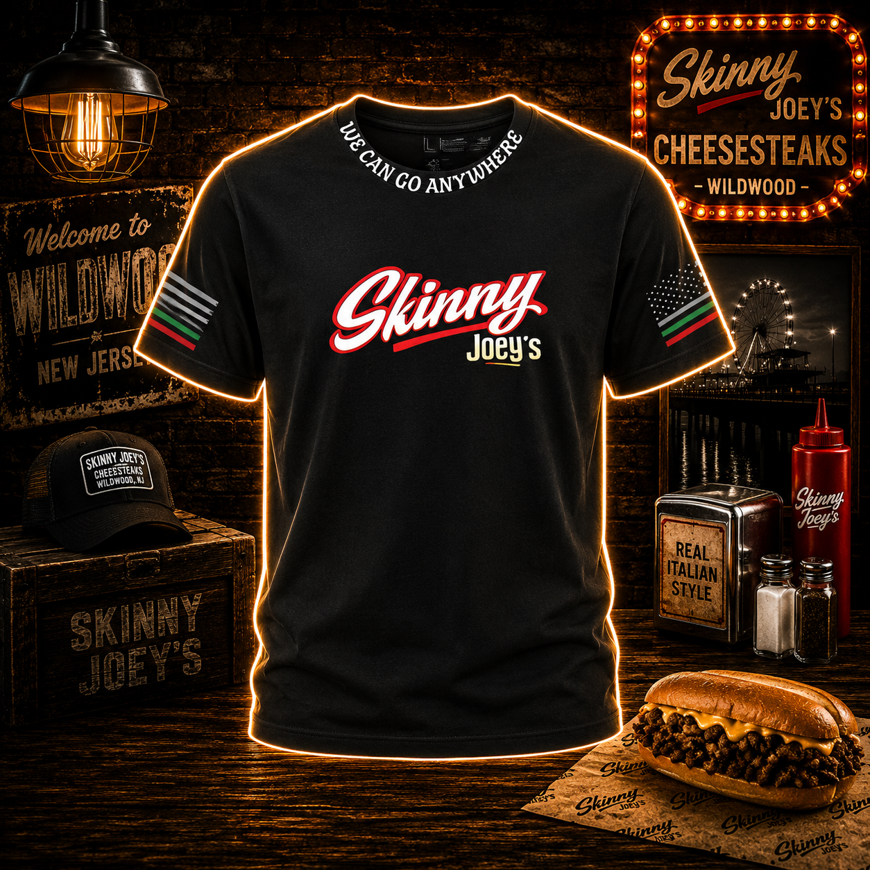 Skinny Joey’s Signature Script Athletic Tee