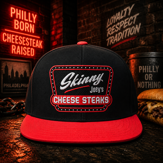 Skinny Joey's Embroidered Flat Bill Cap