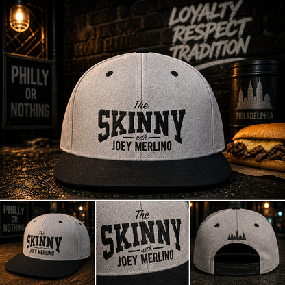 The Skinny With Joey Merlino Snapback - back view - Skinny Joey's Cheesesteaks