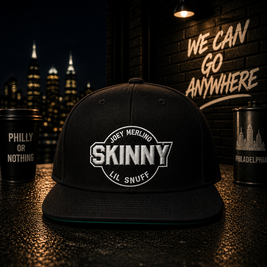 Skinny Joey Lil Snuff Embroidered Flat Bill Cap