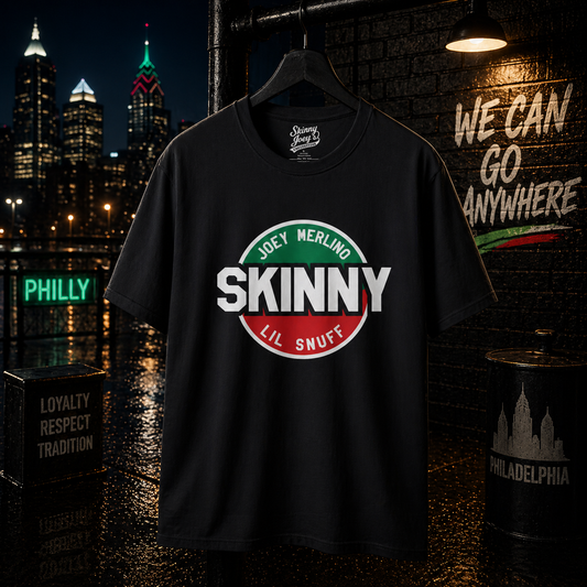 The Skinny Italian Flag Logo T Shirt
