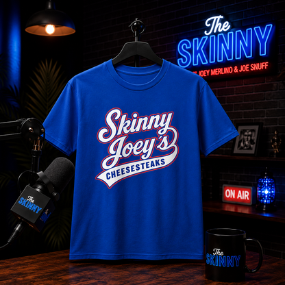 Skinny Joeys Cheesesteaks Philly Basketball Clothing - back view - Skinny Joey's Cheesesteaks