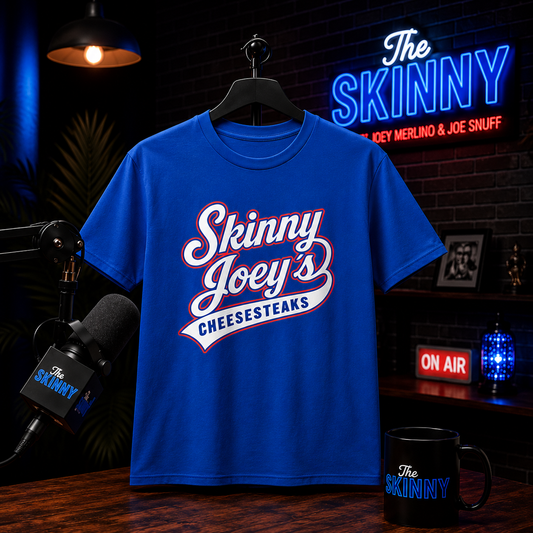 Skinny Joey’s Cheesesteaks Unisex Softstyle T-Shirt | South Philly 3020 S. Broad St.