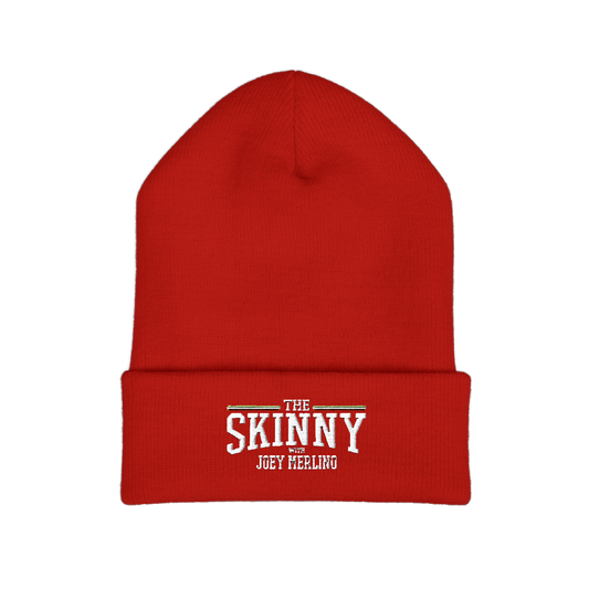 The Skinny Cuffed Beanie Embroidered