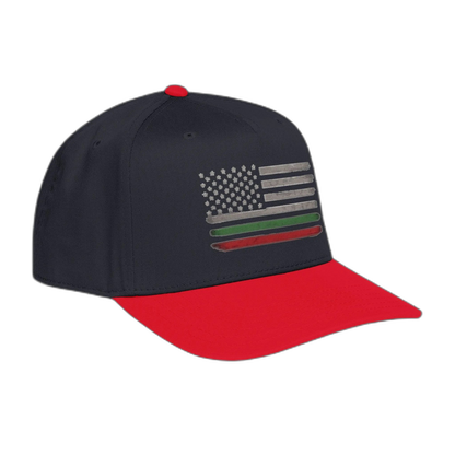 Italian American embroidered trucker hat, main product photo, Skinny Joey Philadelphia mob boss inspired merch