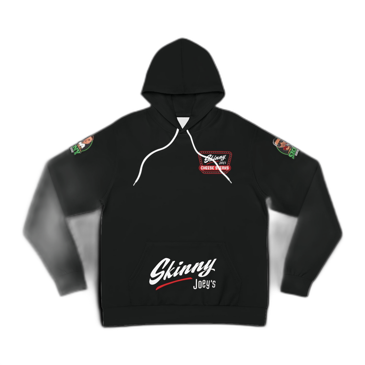 Skinny Joey's streetwear hoodie, main product photo, Skinny Joey Merlino Philly mob merch