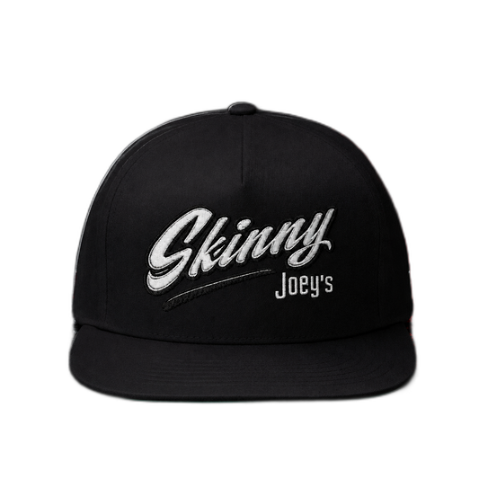 Skinny Joey's Snapback Hat — Retro Script Baseball Cap