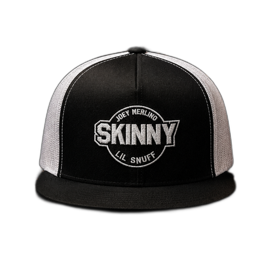 Skinny vintage logo trucker cap, main product photo, Joseph Merlino Philadelphia merch
