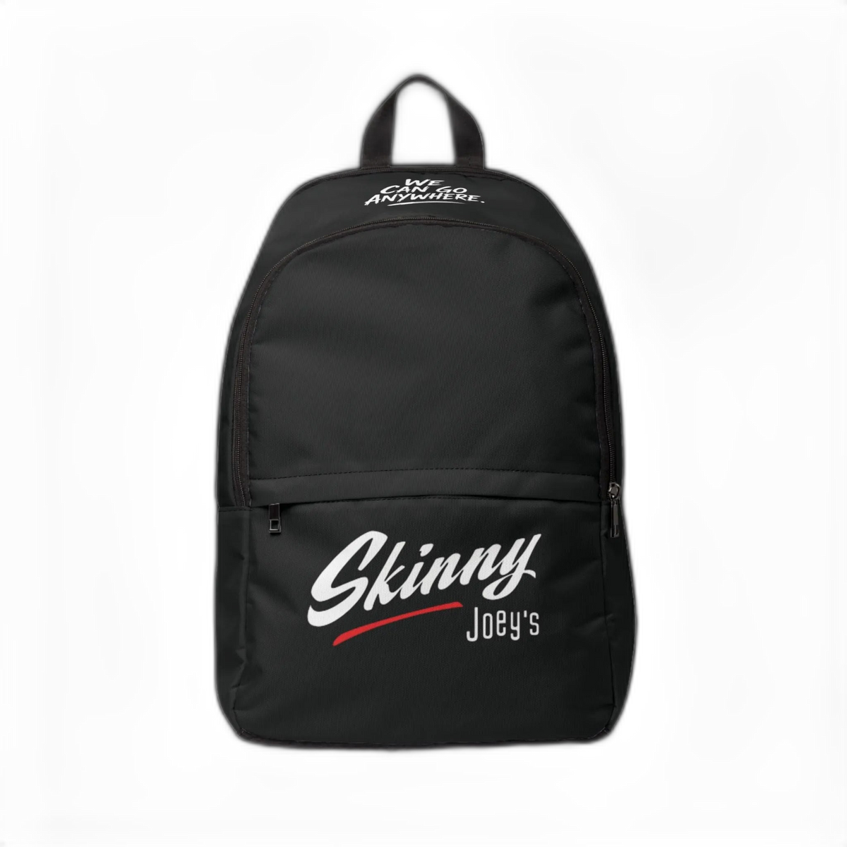 Skinny Joey's back to school backpack, main product photo, Skinny Joey Philadelphia mob boss inspired merch