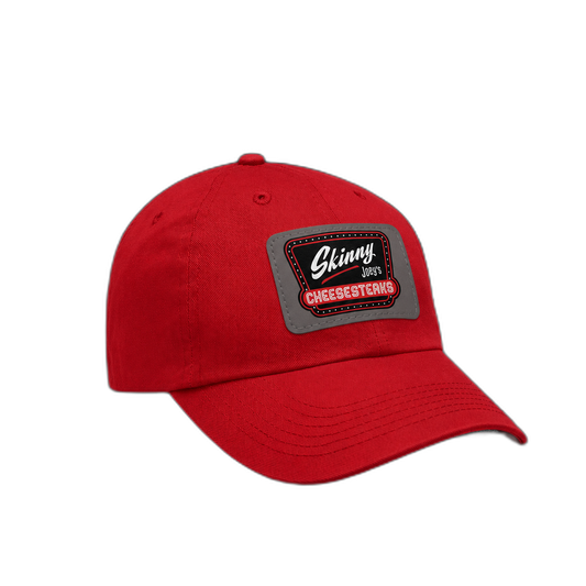 Skinny Joey Leather Patch Dad Hat