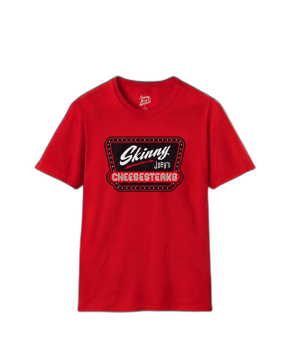 Skinny Joey's Cheesesteaks official Philly tee, Philly crime family culture apparel