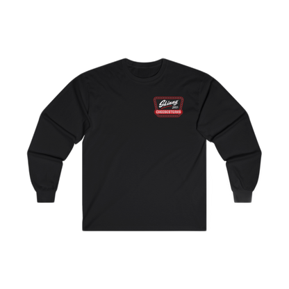 Skinny Joey's Cheesesteaks long sleeve tee, main product photo, Joseph Merlino Philadelphia merch