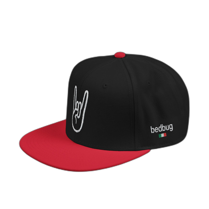 Lil Snuff x Bed Bug embroidered snapback, main product photo, Skinny Joey Philadelphia mob boss inspired merch