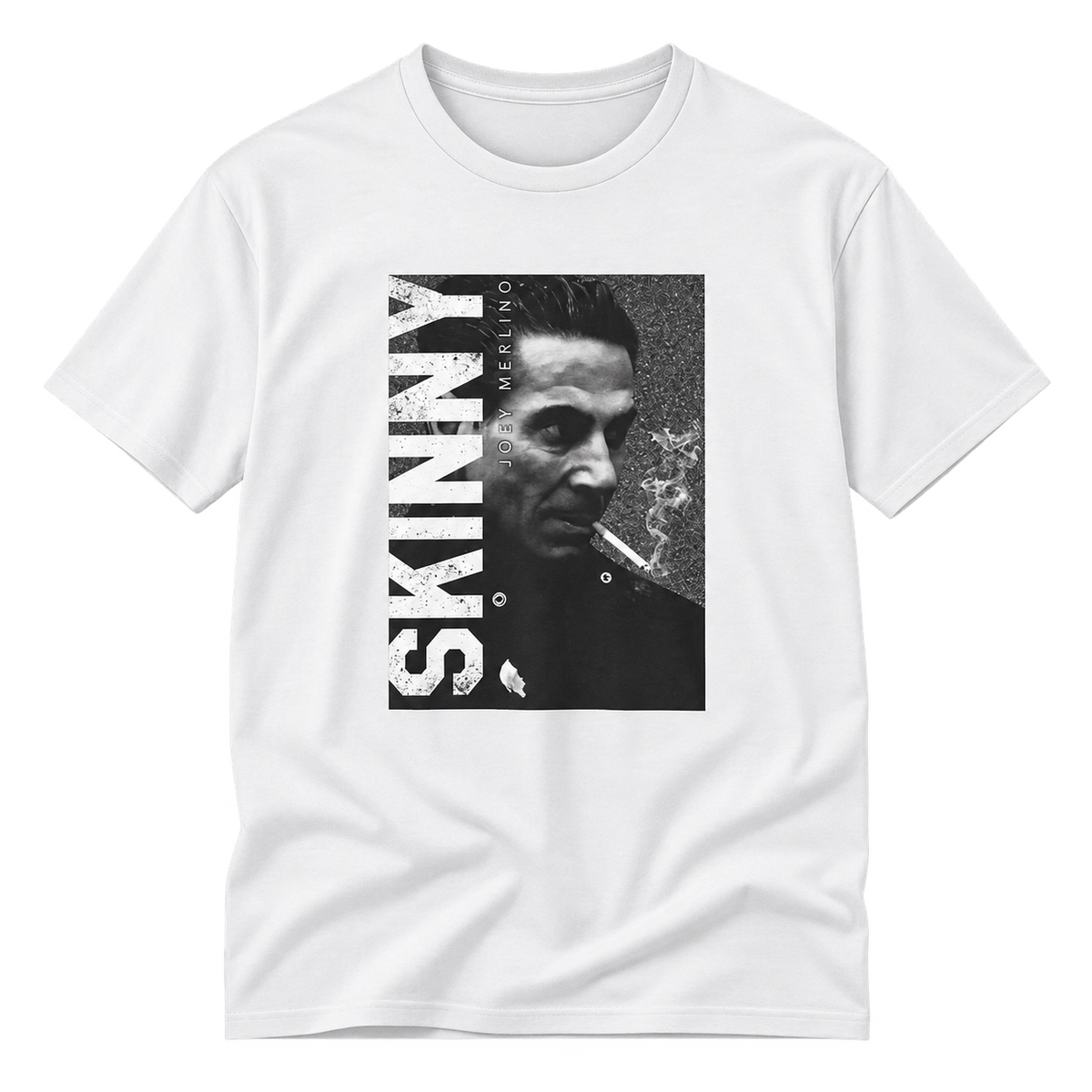 Joey Merlino distressed graphic tee, main product photo, Joseph Merlino Philadelphia merch