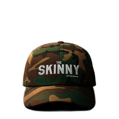 The Skinny classic dad cap, main product photo, Italian American mafia-inspired apparel