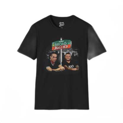 Broad Street Bullies graphic tee, main product photo, The Skinny with Joey Merlino podcast merch