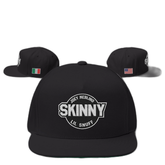 Skinny Embroidered Italy U.S.A Hat
