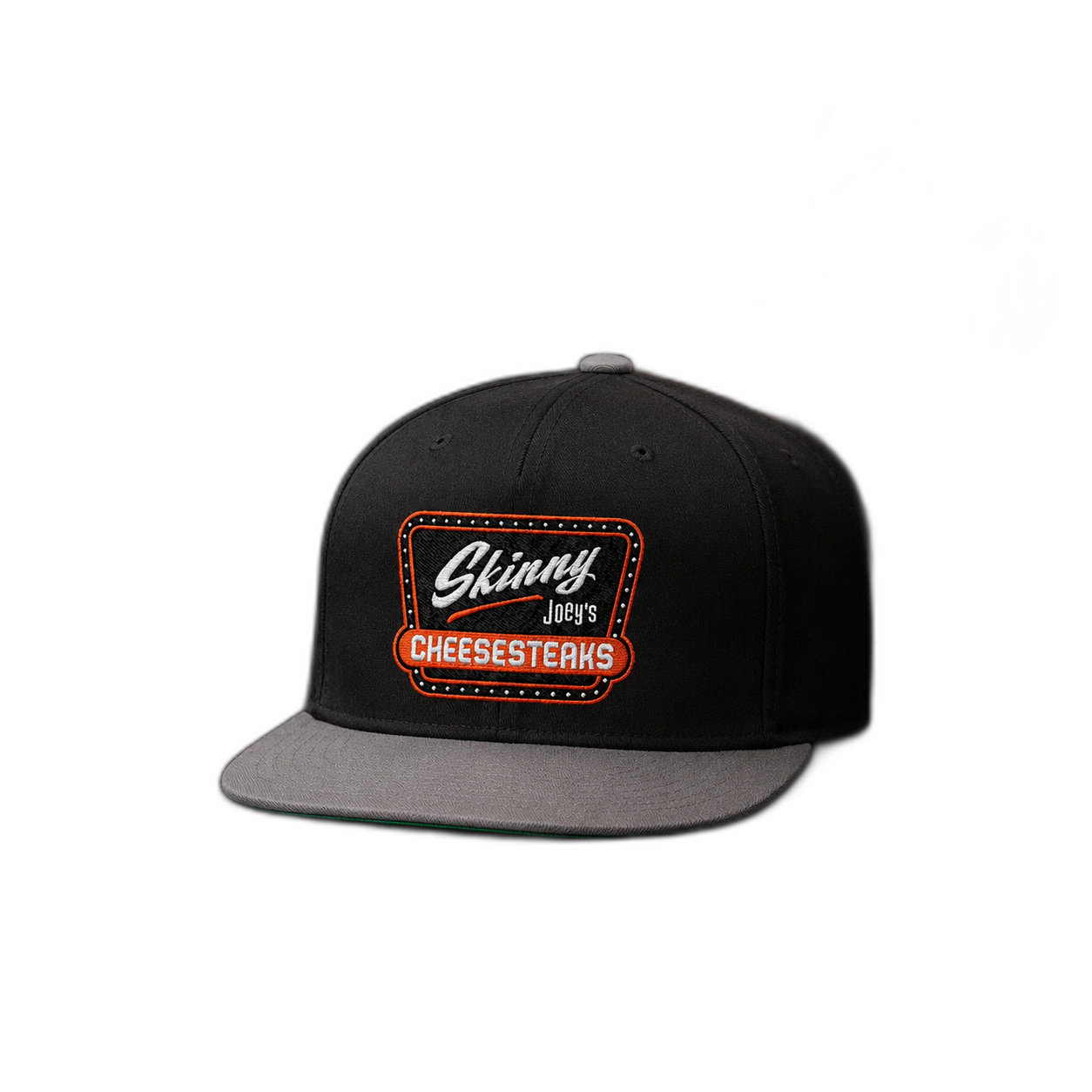Skinny Joey's Cheesesteaks Flat Bill Snapback – Embroidered Cap