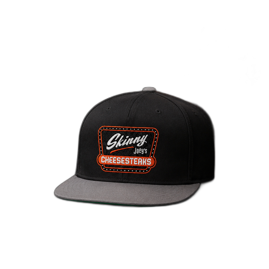 Skinny Joey's Cheesesteaks Flat Bill Snapback – Embroidered Cap