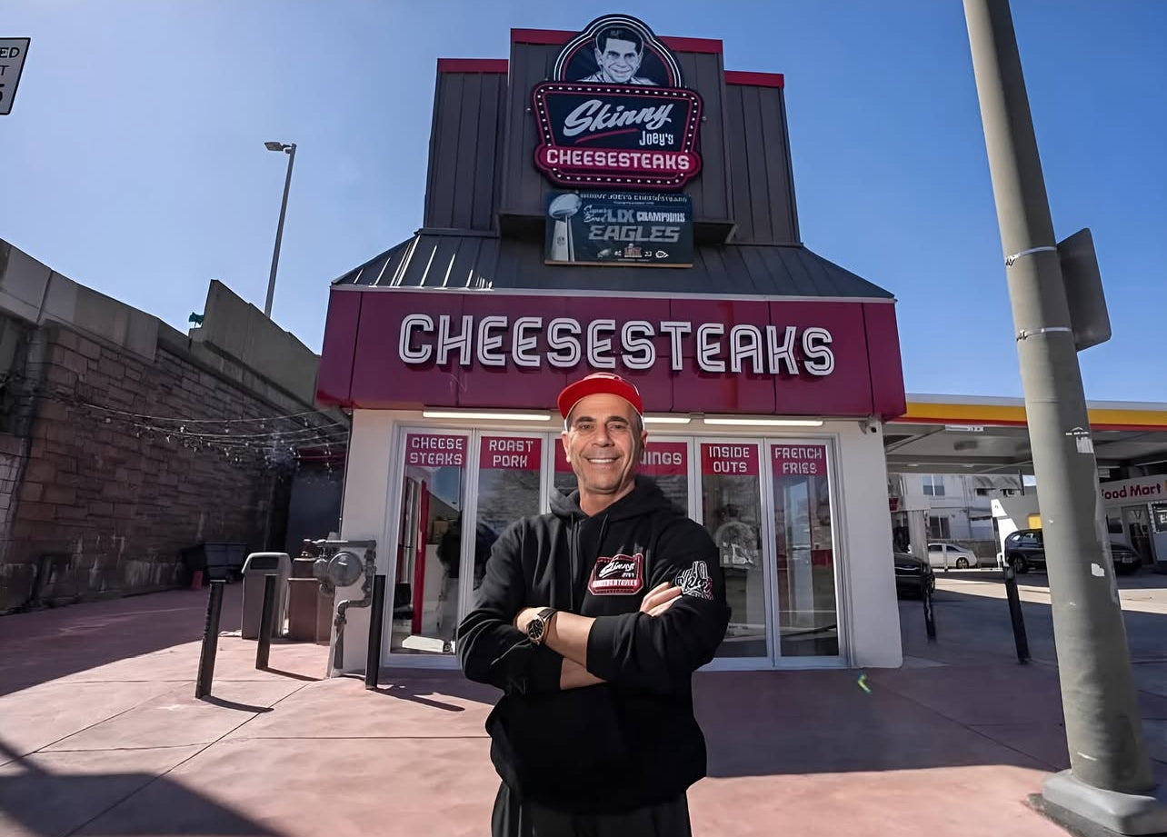 Load video: SKINNY JOEYS CHEESESTEAKS 3020 SOUTH BROAD STREET PHILADELPHIA SKINNY JOEY MERLINO PODCAST LIL SNUFF