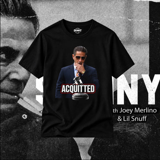 Skinny ACQUITTED t-shirt black